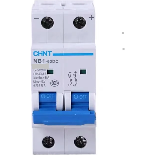 20A 2P DC Din Circuit Breaker 500V