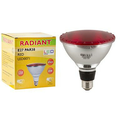 Radiant LED PAR38 8W RED