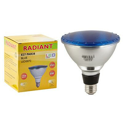Radiant LED PAR38 8W Blue