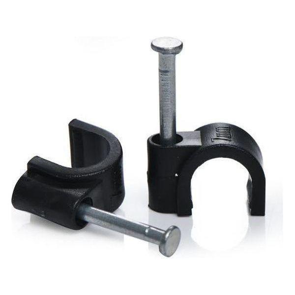 Complete Circular Clips Round Cable Clips 8mm Black - 100 Pack For Sale | Brite Lighting ...