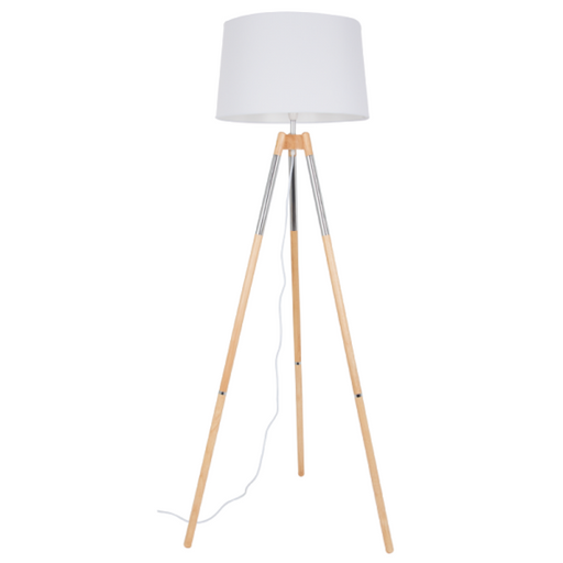 1 Light White Standing Floor Lamp