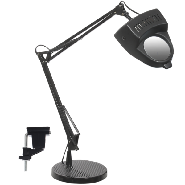 Black Magnifying Desk Lamp
