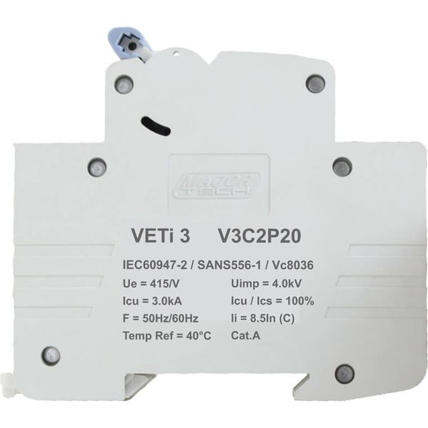 Veti Din Rail Circuit Breaker 2P 3K 20A