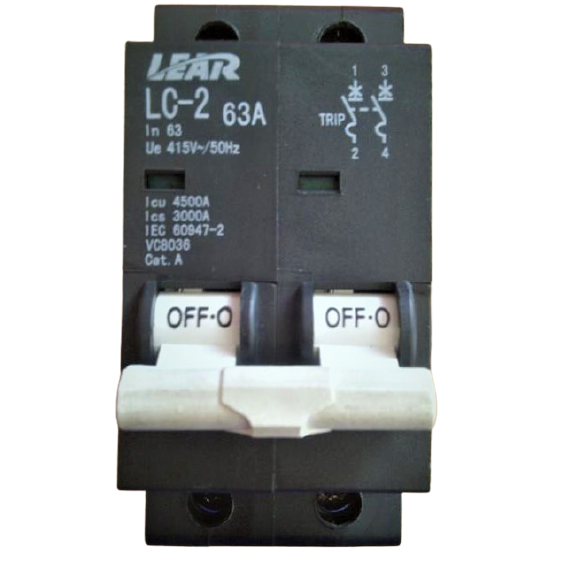 Lear Circuit Breaker 2P 63A